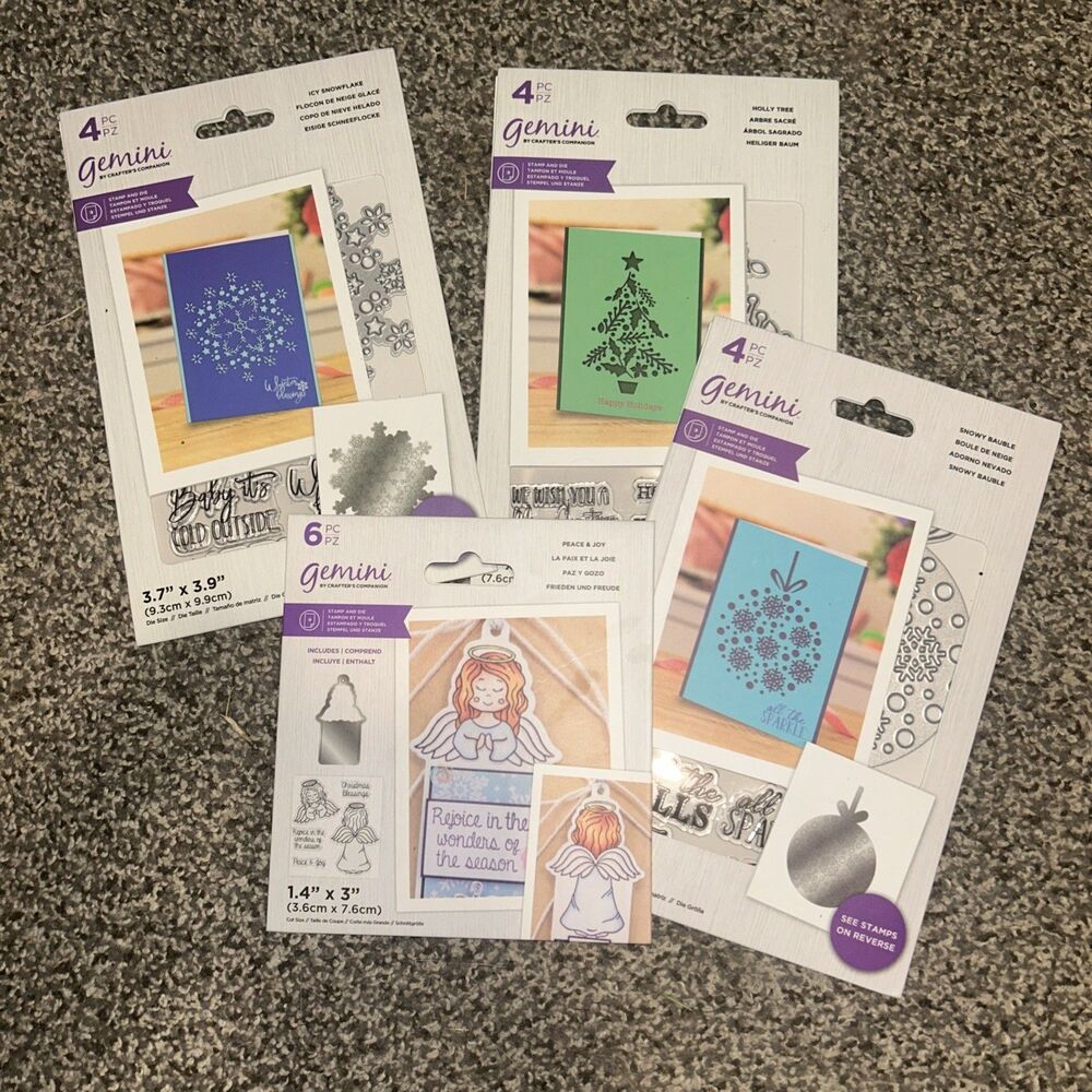 Crafters Companion Stamp and Cutting Die Set Card Making Christmas